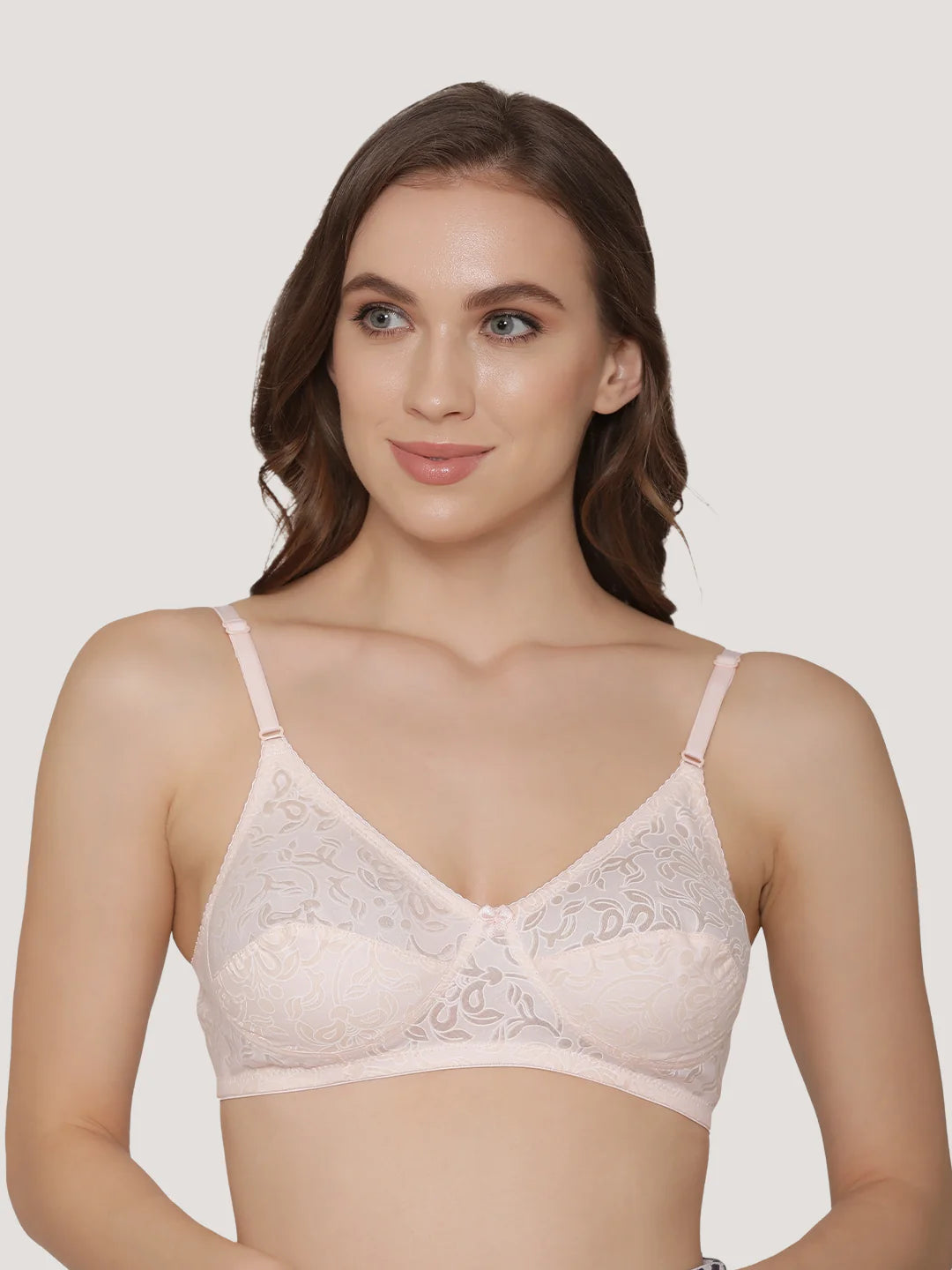 Snow Waves Printed Cotton Everyday Bra