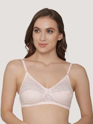 Snow Waves Printed Cotton Everyday Bra