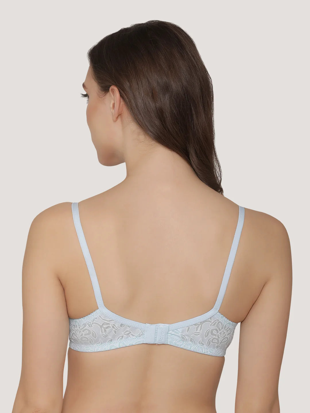 Snow Waves Printed Cotton Everyday Bra